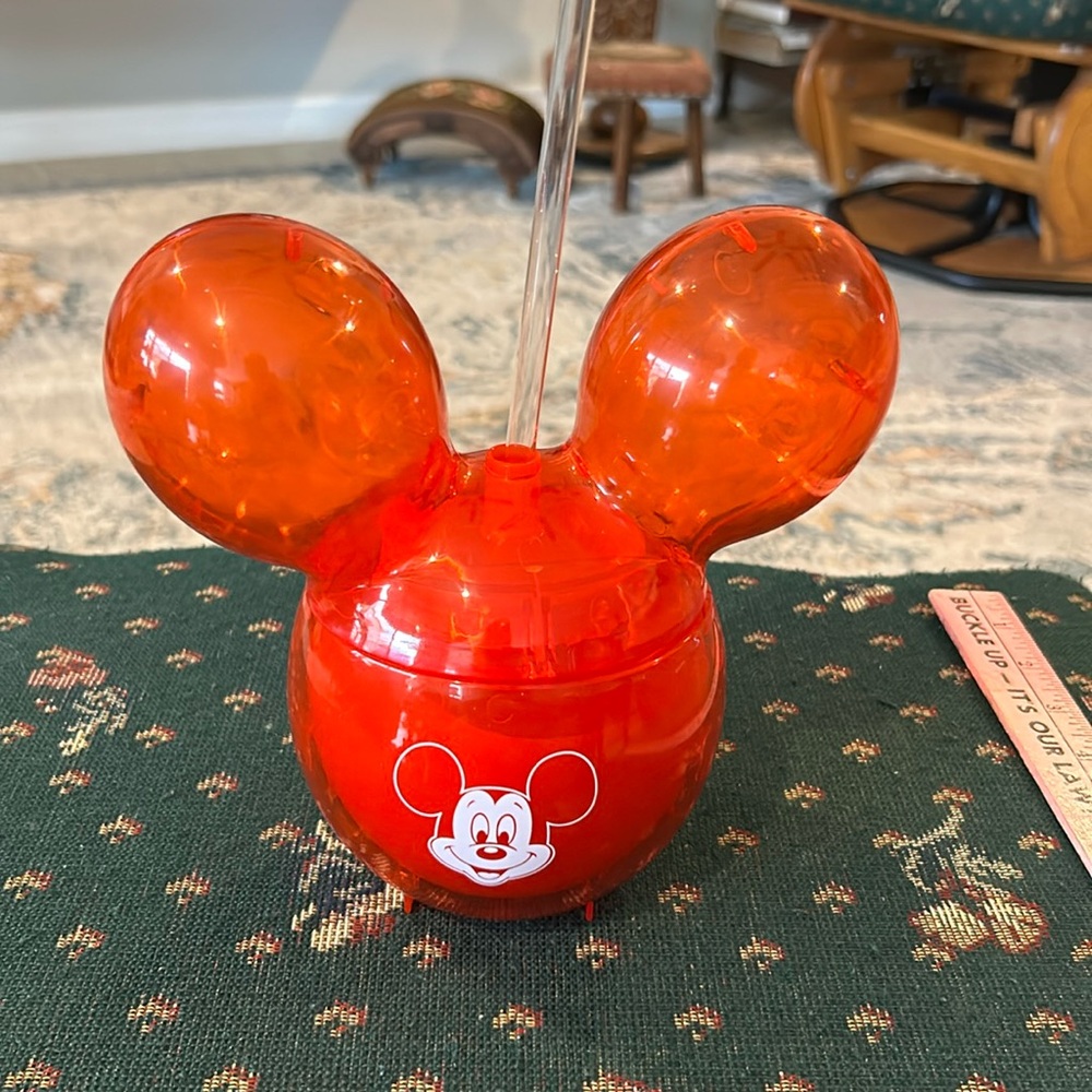 Disney Mickey Mouse red sipper in balloon shape brand new 7”